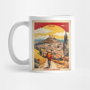 Camino de Santiago Spain Travel Tourism Retro Vintage Mug